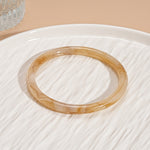 Load image into Gallery viewer, Iridescent Resin Geometric Open Cuff Bangle N6F283
