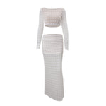 Load image into Gallery viewer, Crop Sheer Set Mid Weight White N5Z837
