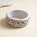 Load image into Gallery viewer, Womens Marbled Star Print Resin Bracelet N6K142