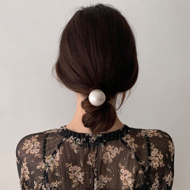 Pearl Big Scrunchie Women Daily Commute Hair Tie N6H197