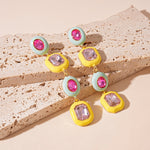 Load image into Gallery viewer, Geometric Necklace   Earrings   Alloy Hand Drop  S5P151