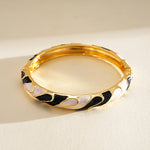 Load image into Gallery viewer, Vintage Leather Leopard Braided Magnetic Clasp Bangle N6H088