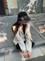 Load image into Gallery viewer, 3D Flower Large Brim Bucket Hat Women N6C315