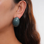 Load image into Gallery viewer, Womens Vintage Marbled Oval Alloy Stud Earrings N6K156