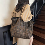 Load image into Gallery viewer, Animal Print Canvas Shoulder Bag Multi Position Carry S5P333
