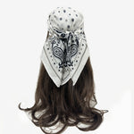 Load image into Gallery viewer, Paisley Bandana Scarf 70x70cm Houndstooth Hair Wrap N6G216