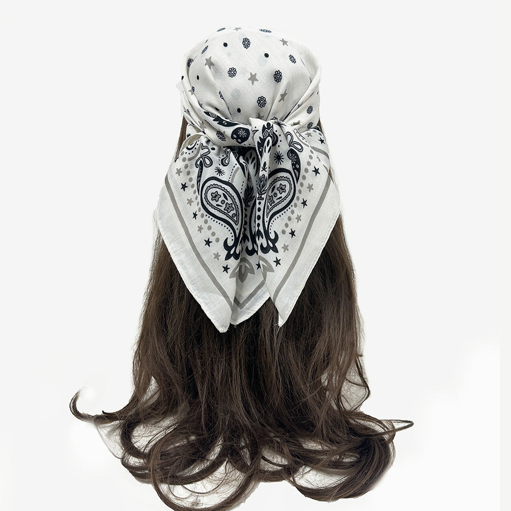Paisley Bandana Scarf 70x70cm Houndstooth Hair Wrap N6G216
