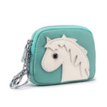 Load image into Gallery viewer, Women's Top-Grain Leather Horse Coin Purse N6J235