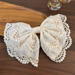 Load image into Gallery viewer, Lace Bow Half Up Hair Clip Women N6C019