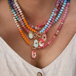 Load image into Gallery viewer, Bohemian Natural Stone Bead Pendant Necklace N6E112