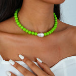 Load image into Gallery viewer, Womens Colorful Acrylic Beaded Necklace N6K185