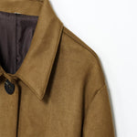 Load image into Gallery viewer, Loose Casual Suede Effect Jacket Women Khaki N5A400