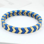 Load image into Gallery viewer, Arrow Beads Bracelet Tribal Enamel Elastic Adjustable S5P049
