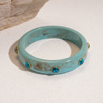 Load image into Gallery viewer, Acrylic Bracelet Rhinestone Colorful Cuff Bangle N6F045