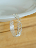 Load image into Gallery viewer, Lace Stripe Adjustable Cuff Bracelet Women N6C007