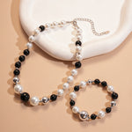Load image into Gallery viewer, Vintage Irregular Faux Pearl Glass Bead Choker  Women N6H150