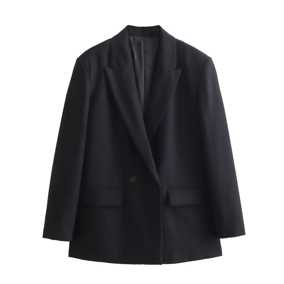 Double Breasted Blazer Women Multiple Colors N5A414