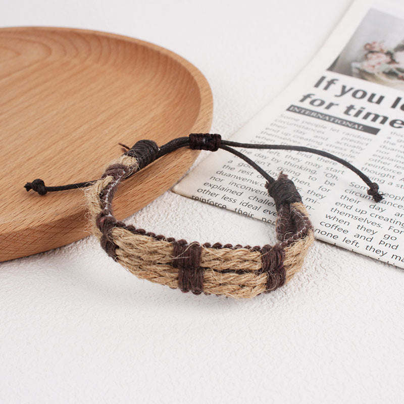 Leather Braided Bracelet S5P602