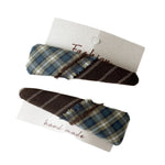 Load image into Gallery viewer, Plaid Fabric Triangle Hair Clips Women S5P759