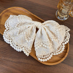 Load image into Gallery viewer, Lace Bow Half Up Hair Clip Women N6C019