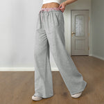 Load image into Gallery viewer, Contrast Panel Straight Pant Mid Weight Light Gray N5Z471
