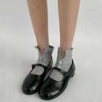 Load image into Gallery viewer, Shirt Collar Socks Retro Cute Short Socks Women N6H026