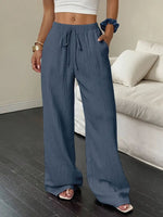 Load image into Gallery viewer, Textured Straight Leg Pants Women N6D147