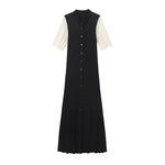 Load image into Gallery viewer, Button Knit Dress Essential Lightweight N5Z367
