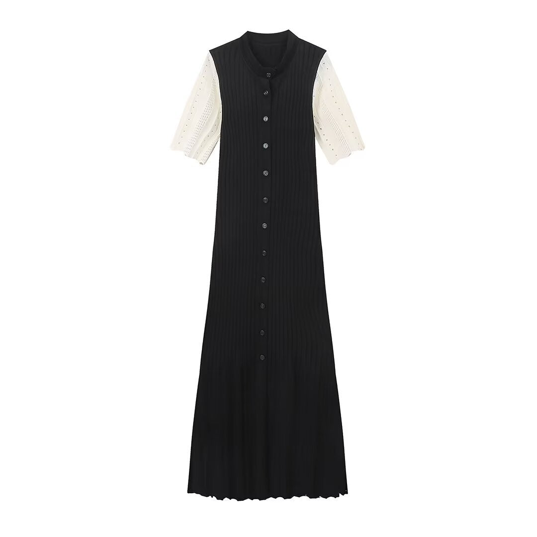 Button Knit Dress Essential Lightweight N5Z367