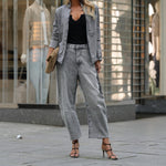Load image into Gallery viewer, Denim Blazer Pant Set Mid Weight N5Z934
