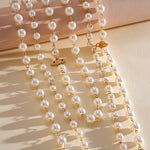 Load image into Gallery viewer, Vintage Multi-Layer Pearl Saturn Necklace Women N6H145