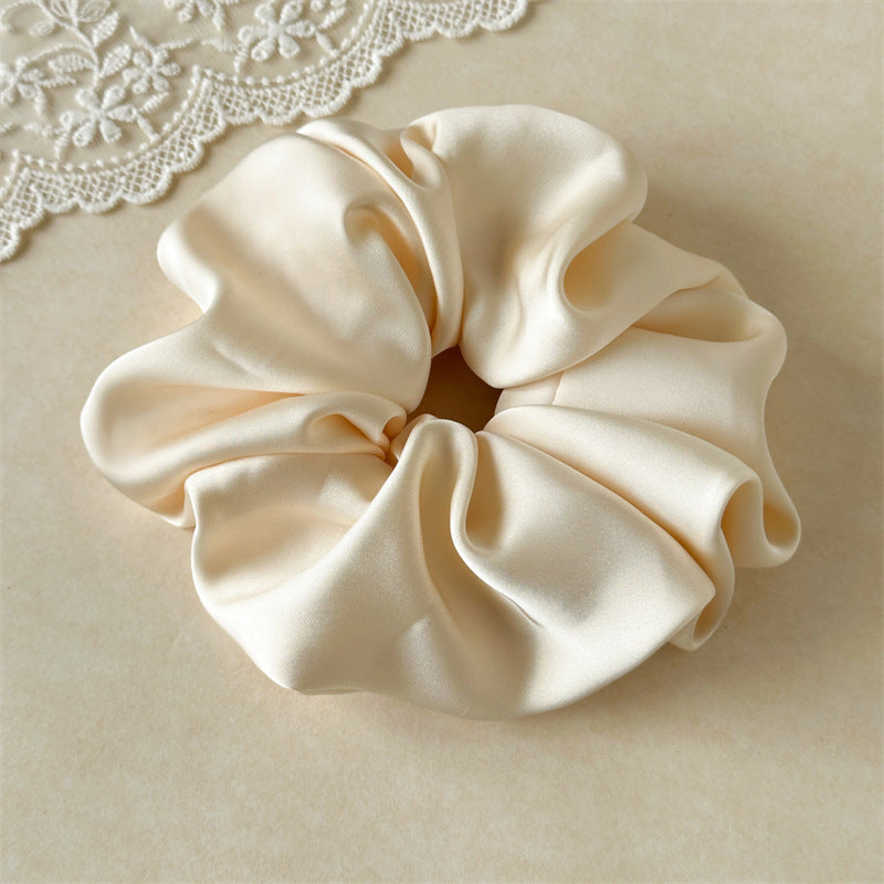 Leopard Print Satin Jumbo Scrunchie Women N6H199