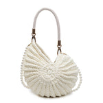 Load image into Gallery viewer, Handwoven Seashell Crossbody Bag Beach Crochet Tote N6F085