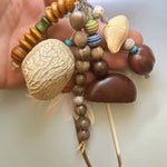 Load image into Gallery viewer, Healing Acorn Seed Pod Wind Chime Keychain Artisan N6F304