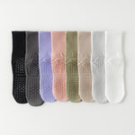 Load image into Gallery viewer, Solid Cotton Anti-Slip Yoga Socks Women Mid-Calf N6H003