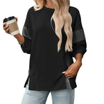 Load image into Gallery viewer, Block Color Crew Sweater Relaxed Mid Weight N5Z310
