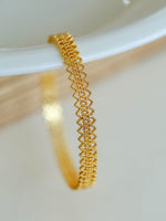 Load image into Gallery viewer, Lace Openwork Geometric Cuff Bracelet Women N6C006