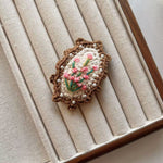 Load image into Gallery viewer, Womens Hand Crocheted Pearl Floral Hair Clip N6K316