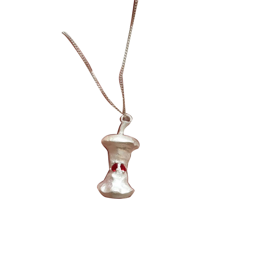 3D Small Apple Core Pendant Collarbone Chain Women S5P955