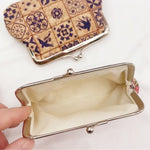 Load image into Gallery viewer, Cork Coin Purse Clutch Natural Wood Card Holder N6F037
