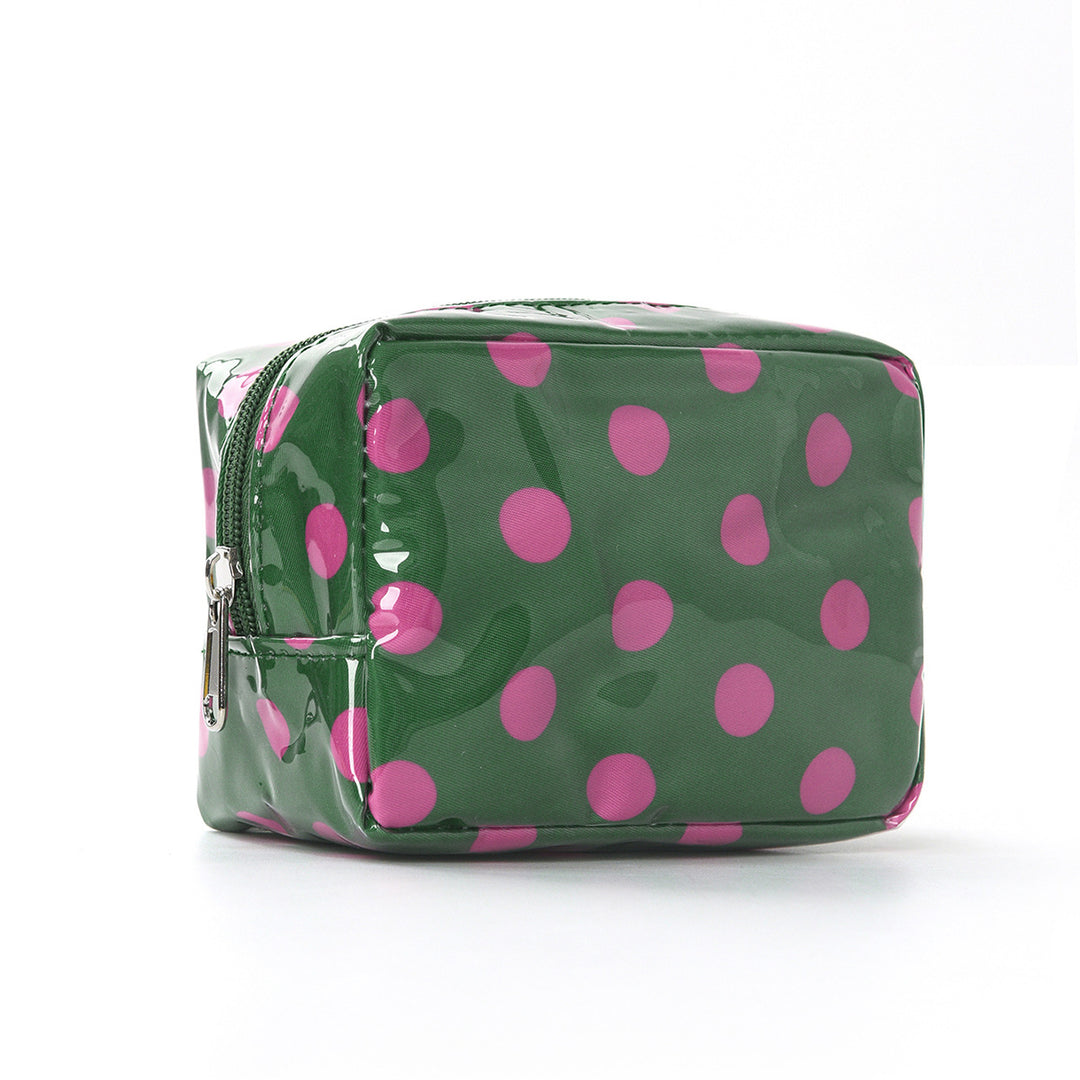 Unisex Glossy Color-Block PVC Mini Pouch N6J244