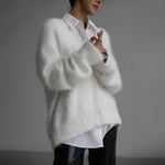 Load image into Gallery viewer, Faux Fur Cardigan V Neck Mid Weight N5Z404
