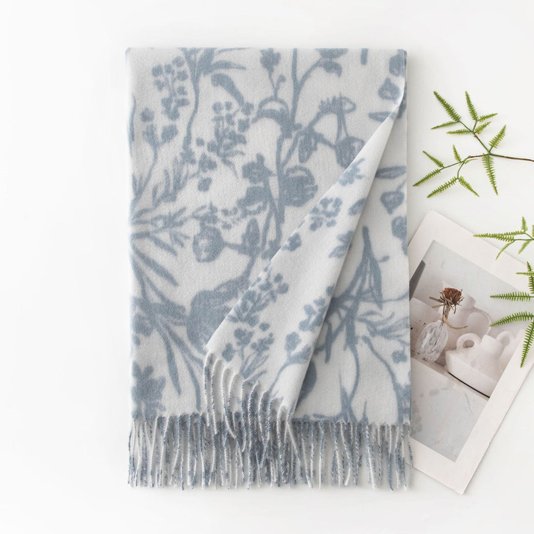 Printed Faux Cashmere Wrap  M5A189