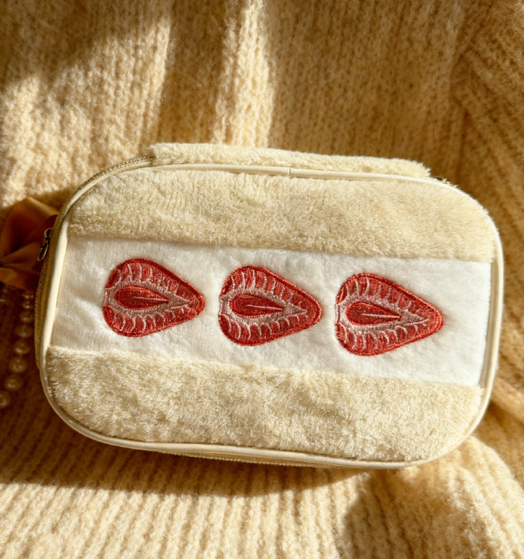 Strawberry Sandwich Makeup Bag Women Large S5P729