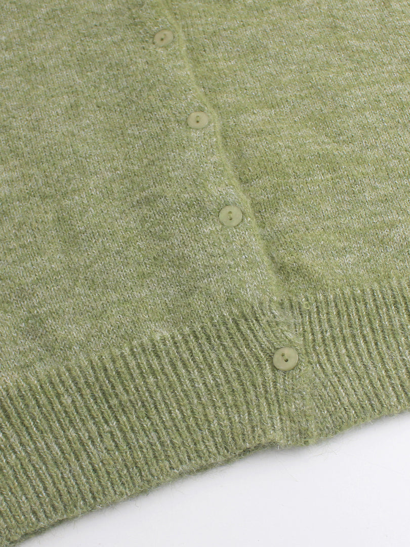 Women's Knit Cardigan Button Front Elegant Casual N6H269