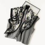 Load image into Gallery viewer, Simulated Silk Herringbone Triangle Scarf Women N6G232