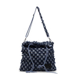 Load image into Gallery viewer, Grid Denim Convertible Backpack Multi-Position Carry  S5P295