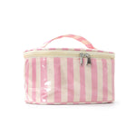 Load image into Gallery viewer, Women's Waterproof Color Block Striped PVC Cosmetic Bag N6J242