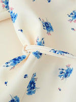 Load image into Gallery viewer, Floral Print Lapel Belted Blazer Women N6D029