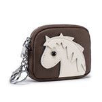 Load image into Gallery viewer, Women's Top-Grain Leather Horse Coin Purse N6J235
